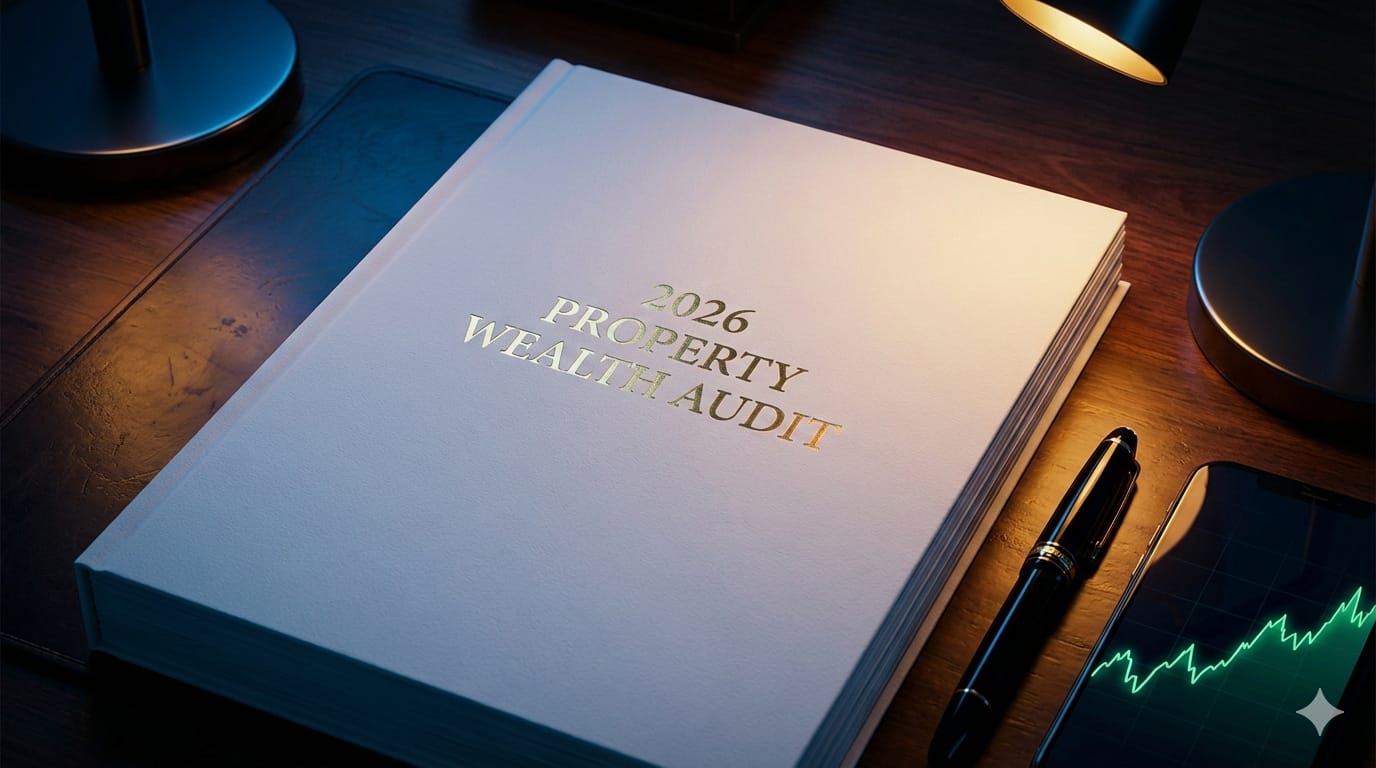 2026 Buy vs Rent Strategic Report Download The Buy Vs Rent Pro Calculator: Professional 2026 Property Wealth Audit dossier on a sleek desk, representing the Buy Vs Rent Pro financial risk simulation engine and investment analysis.